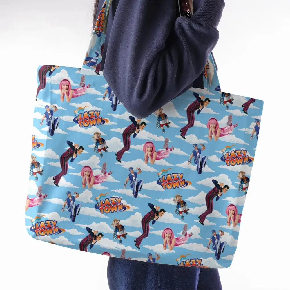 Lazy Town Collage Large Tote Bag - 2