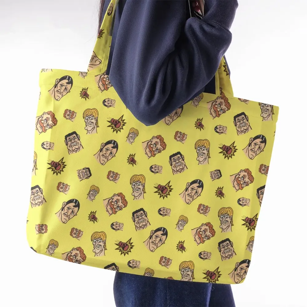 Retro Ring Kings Punch-out Large Tote Bag - 2