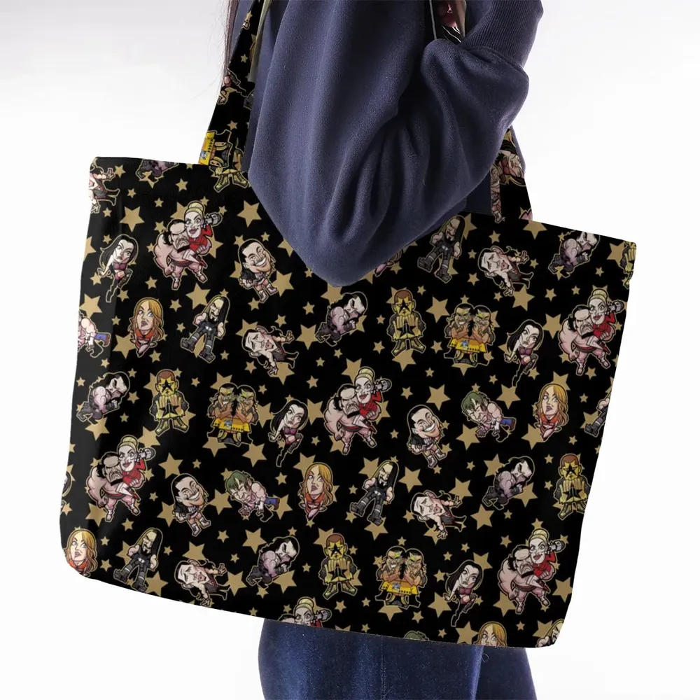 Wrestlers Mini Icons Large Tote Bag - 2