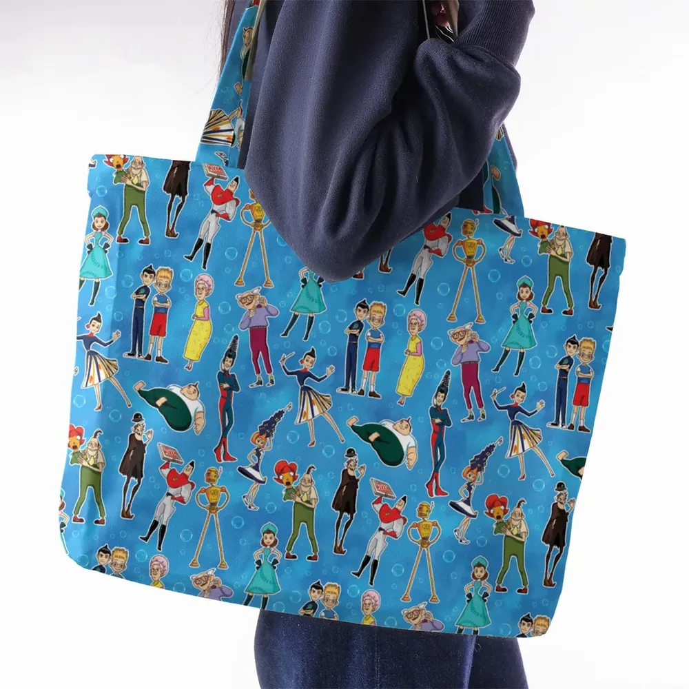 Keep Moving Forwards  Meet The Robinsons Large Tote Bag - 2