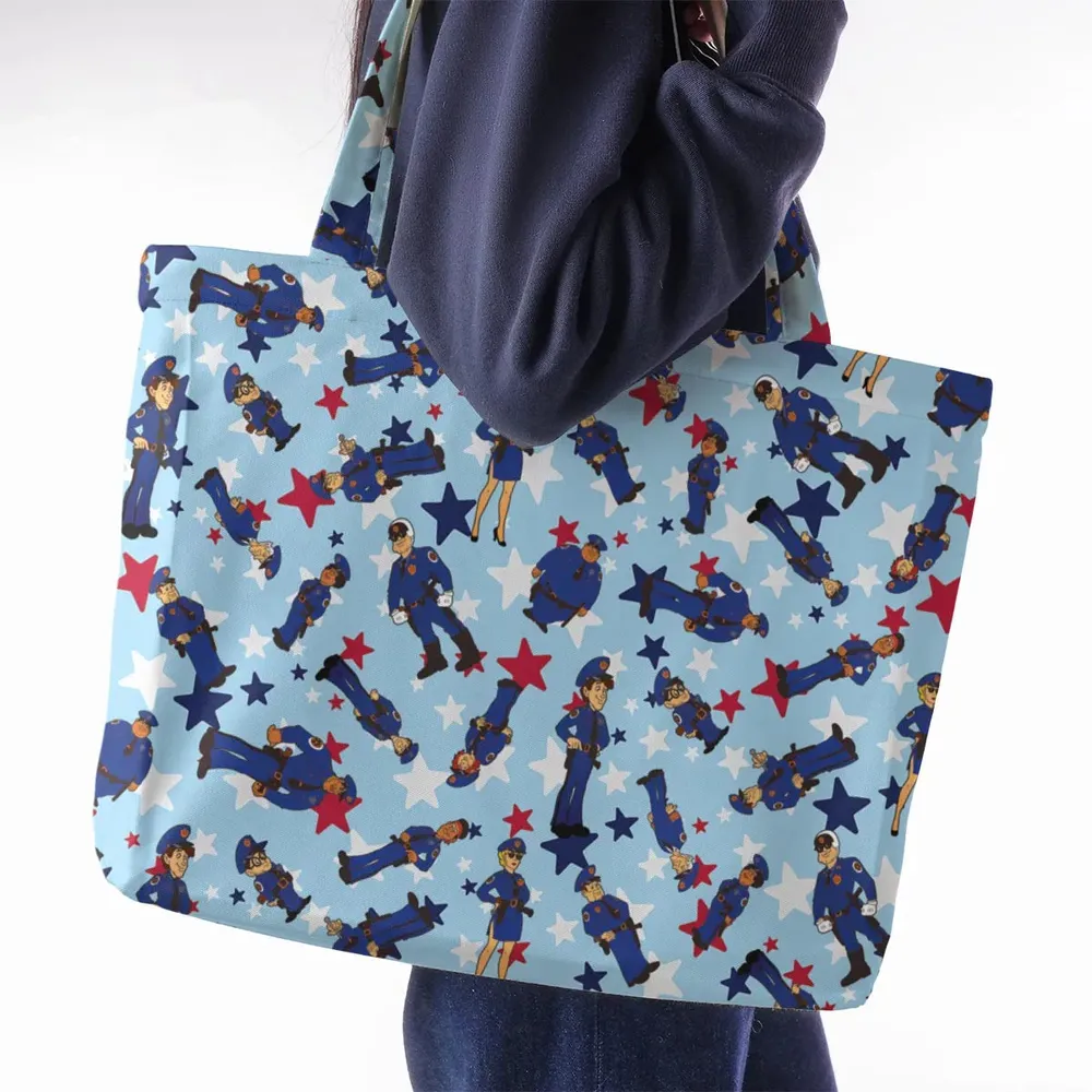 Police Academy Cartoon Characters Large Tote Bag - 2