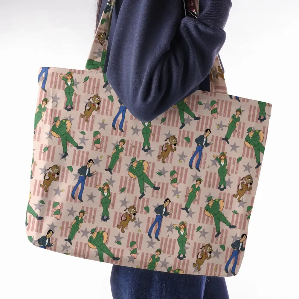 Laverne And Shirley with The Fonz Large Tote Bag - 2