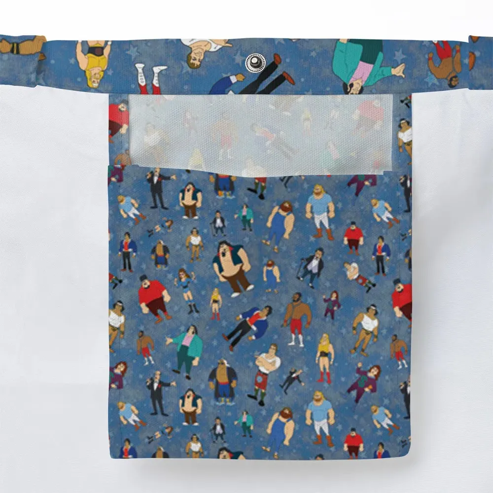 80s Hulk Rock 'n' Wrestling Characters Large Tote Bag - 3