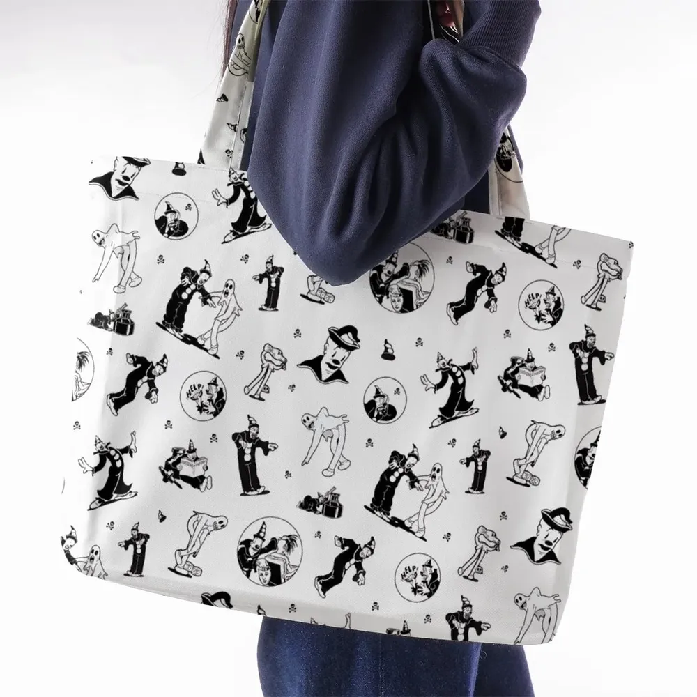 Koko the Clown and the Ghost Large Tote Bag - 2