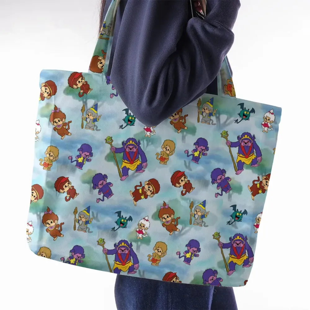 Monchhichis Cartoon Characters Large Tote Bag - 2