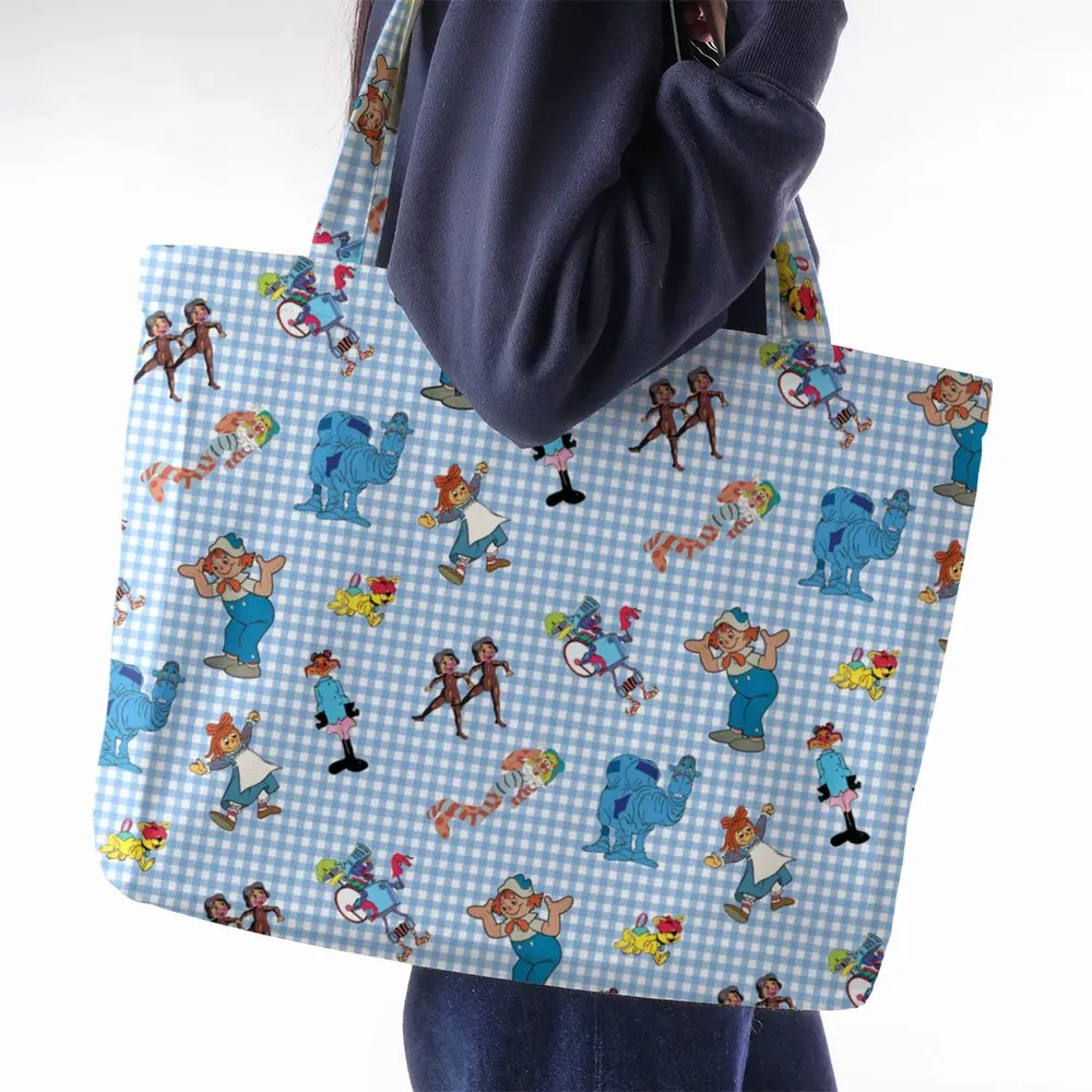 Wholesome Memories Stitched Raggedy Ann & Andy Large Tote Bag - 2