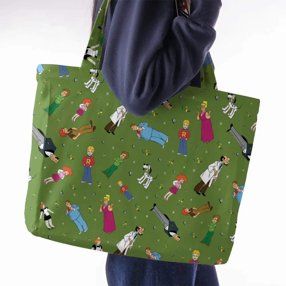 Money Comes To Me Easily Richie Rich Large Tote Bag - 2