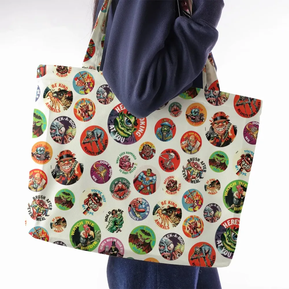 Nostalgic Memories Ugly Buttons Large Tote Bag - 2