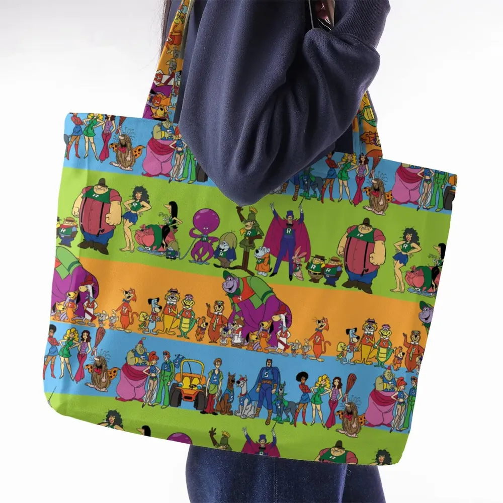 Yogi Yahooeys Scooby Doodies Really Rottens Laffalympics Large Tote Bag - 2