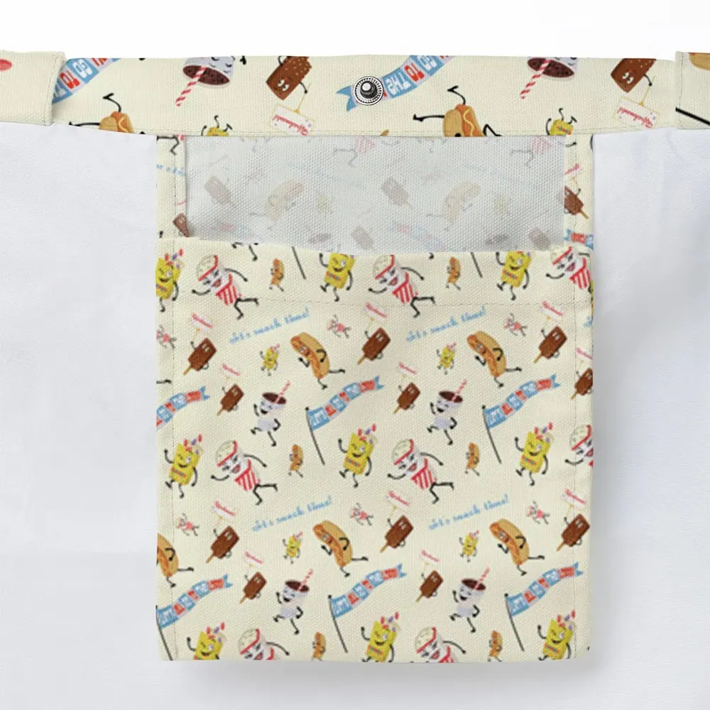 Let's All Go To The Lobby Retro Cartoon Large Tote Bag - 3