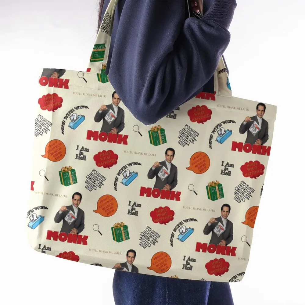 Here’s What Happened Monk Large Tote Bag - 2