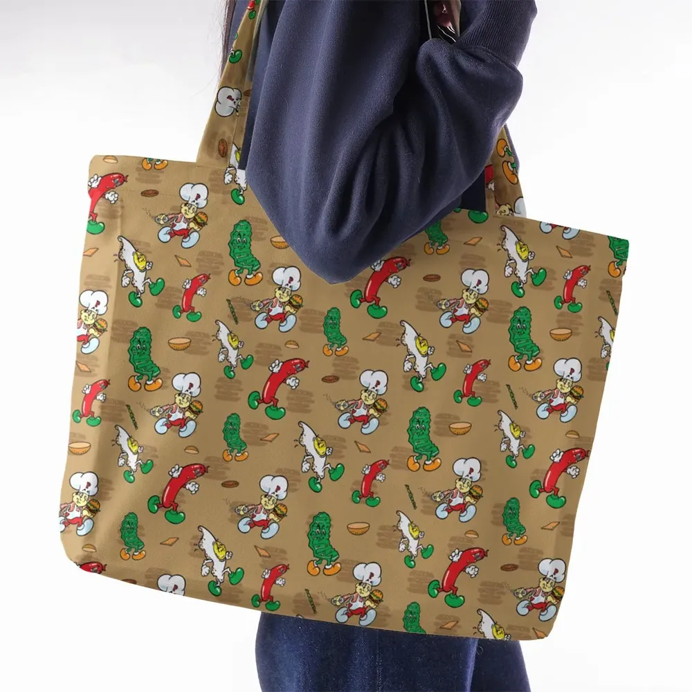 BurgerTime Arcade Large Tote Bag - 2