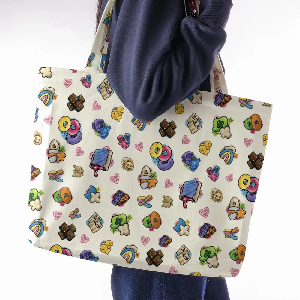 Nostalgic Candy From Your Childhood Large Tote Bag - 2