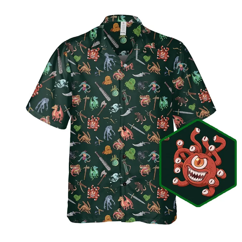 D&D Monster Hawaiian Shirt - 1