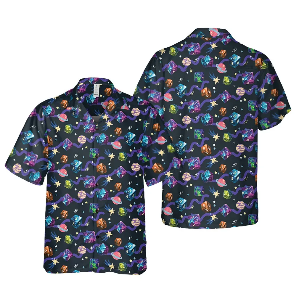Galaxy Of Dices Hawaiian Shirt - 3
