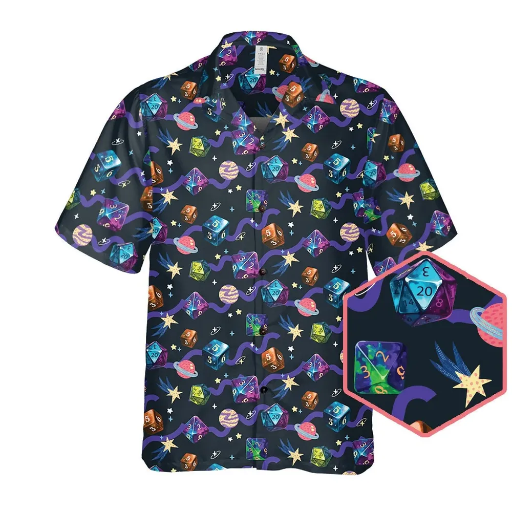 Galaxy Of Dices Hawaiian Shirt - 1