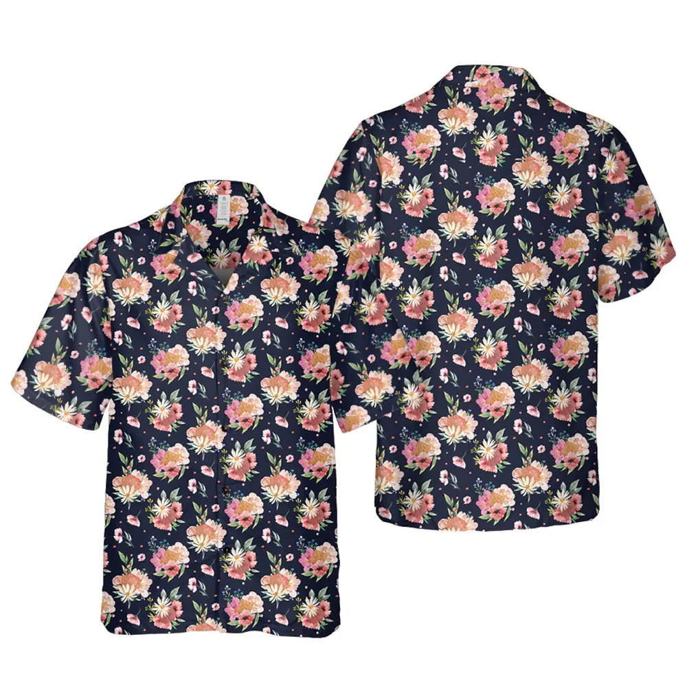 Dice Flower Hawaiian Shirt - 3