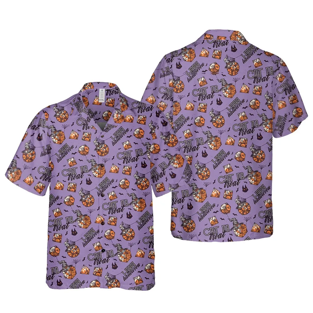 Halloween Spooky Dices Hawaiian Shirt - 3