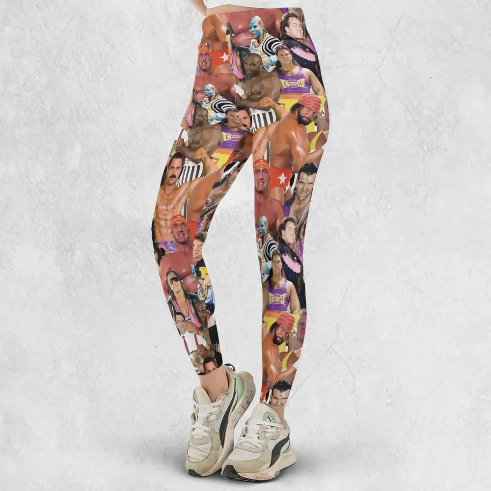 Early 90s Great Era Of WWF Legging - 2