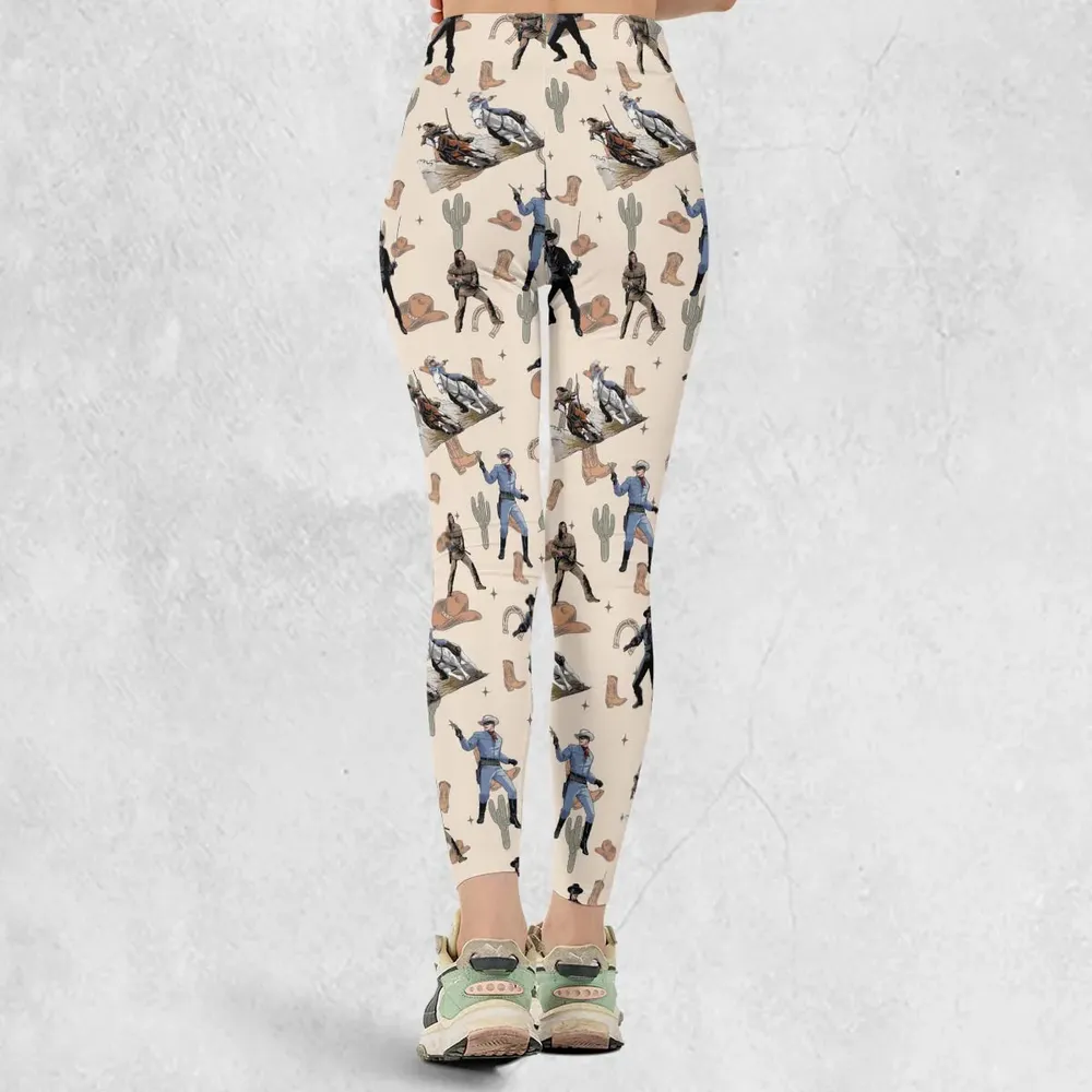 Old Western The Lone Ranger Zorro Tarzan Legging - 3