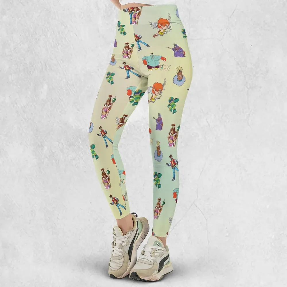 80s Captain N: The Game Master Characters Legging - 2
