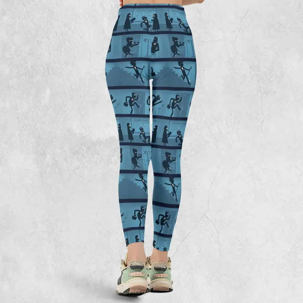 Walking In The Darkness Silly Walks Legging - 3