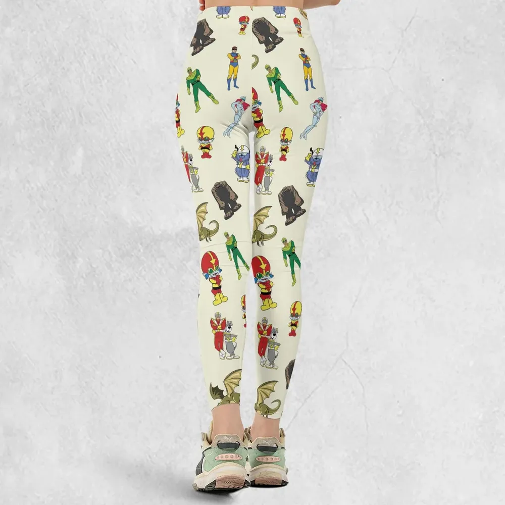 Herculoids and The Rest Of Hanna Barbera Space Stars Legging - 3