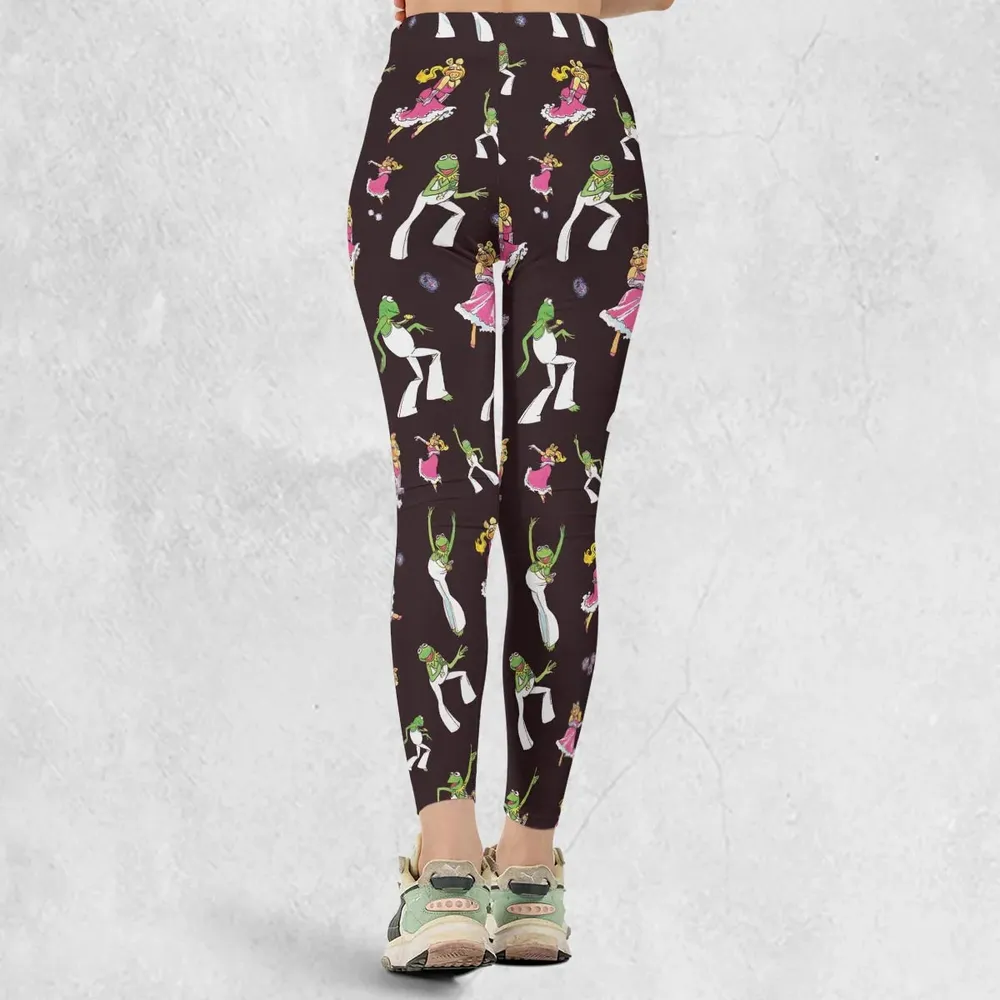 Disco Couple Kermit And Piggy The Muppet Show Legging - 3