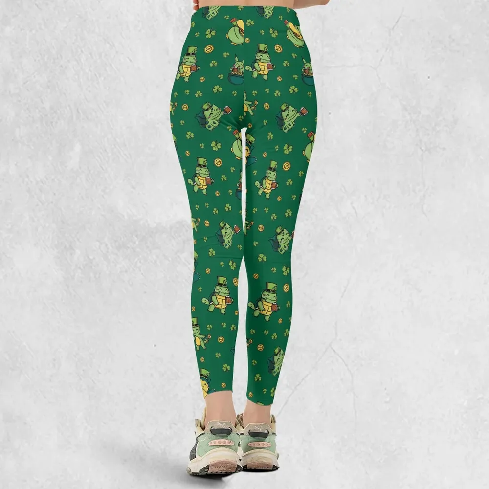 Happy St. Patrick day Pokemon Green Legging - 3