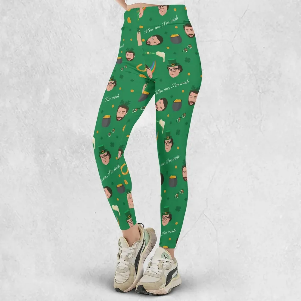 Kiss Me I'm Irish It's Always Sunny in Philadelphia Legging - 2
