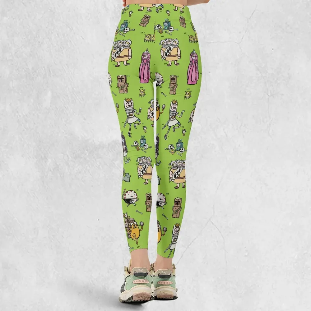 Finn Holy Adventure Adventure Time and Monty Python and the Holy Grail Legging - 3