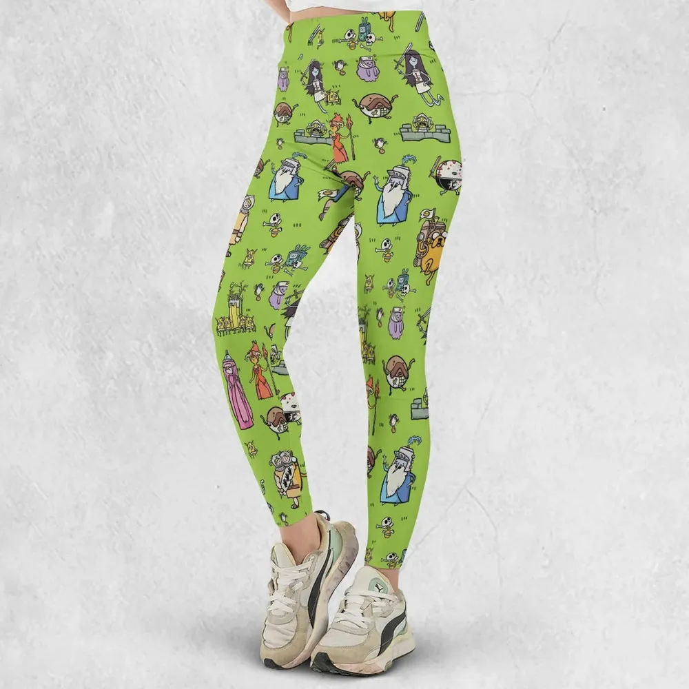 Finn Holy Adventure Adventure Time and Monty Python and the Holy Grail Legging - 2