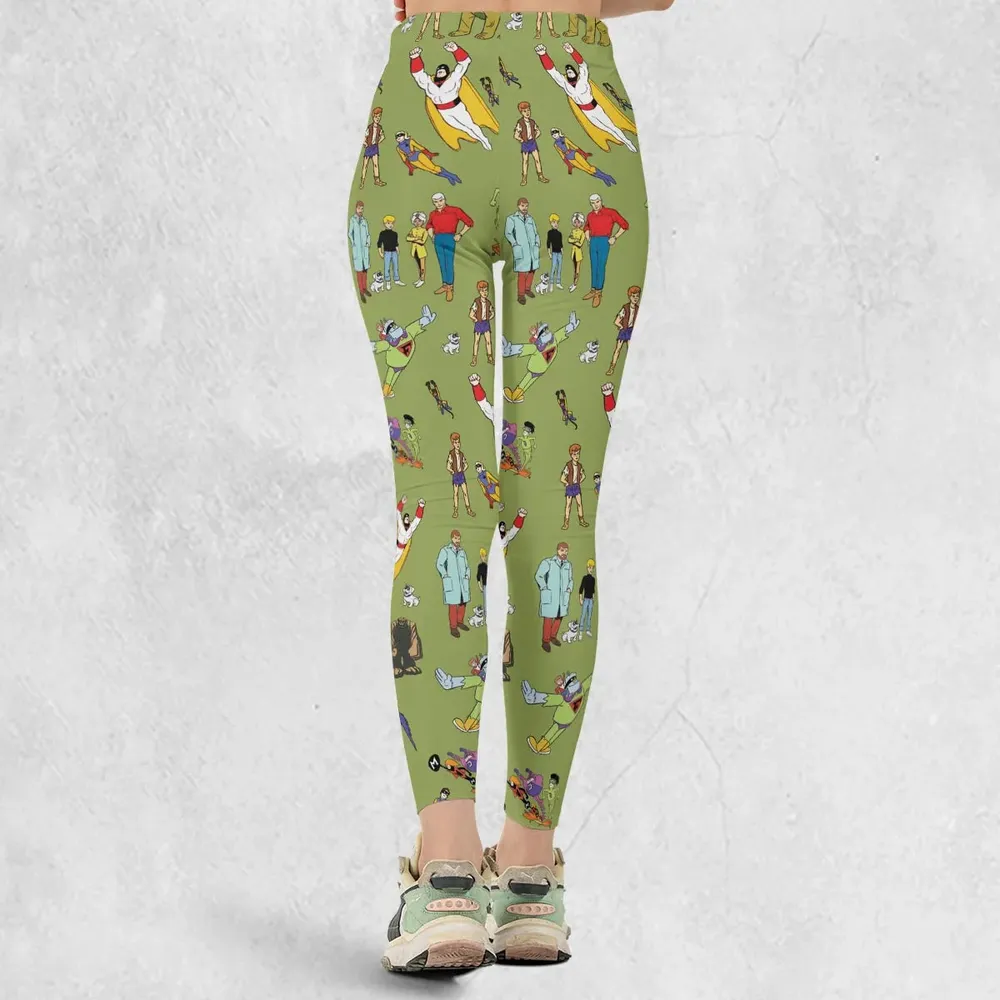 60s Vintage Characters Legging - 3