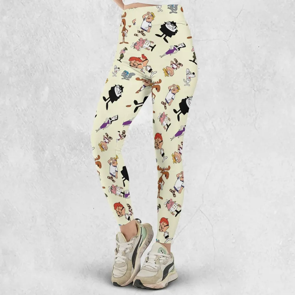 60s The Adventures Of Rocky And Bullwinkle and Friends Legging - 2