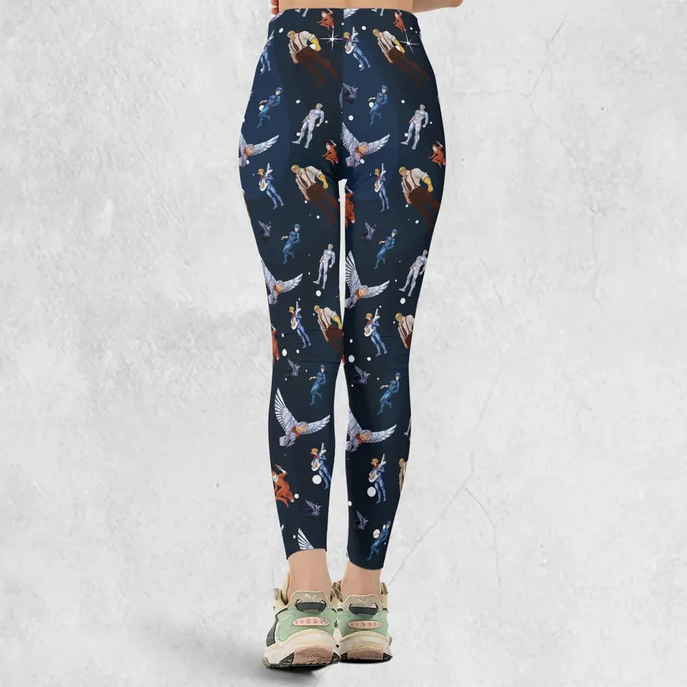 Silverhawks Cartoon Characters Legging - 3