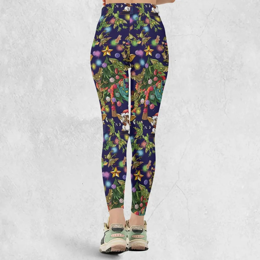 Christmas Movie Little Monsters Greamlins Legging - 3