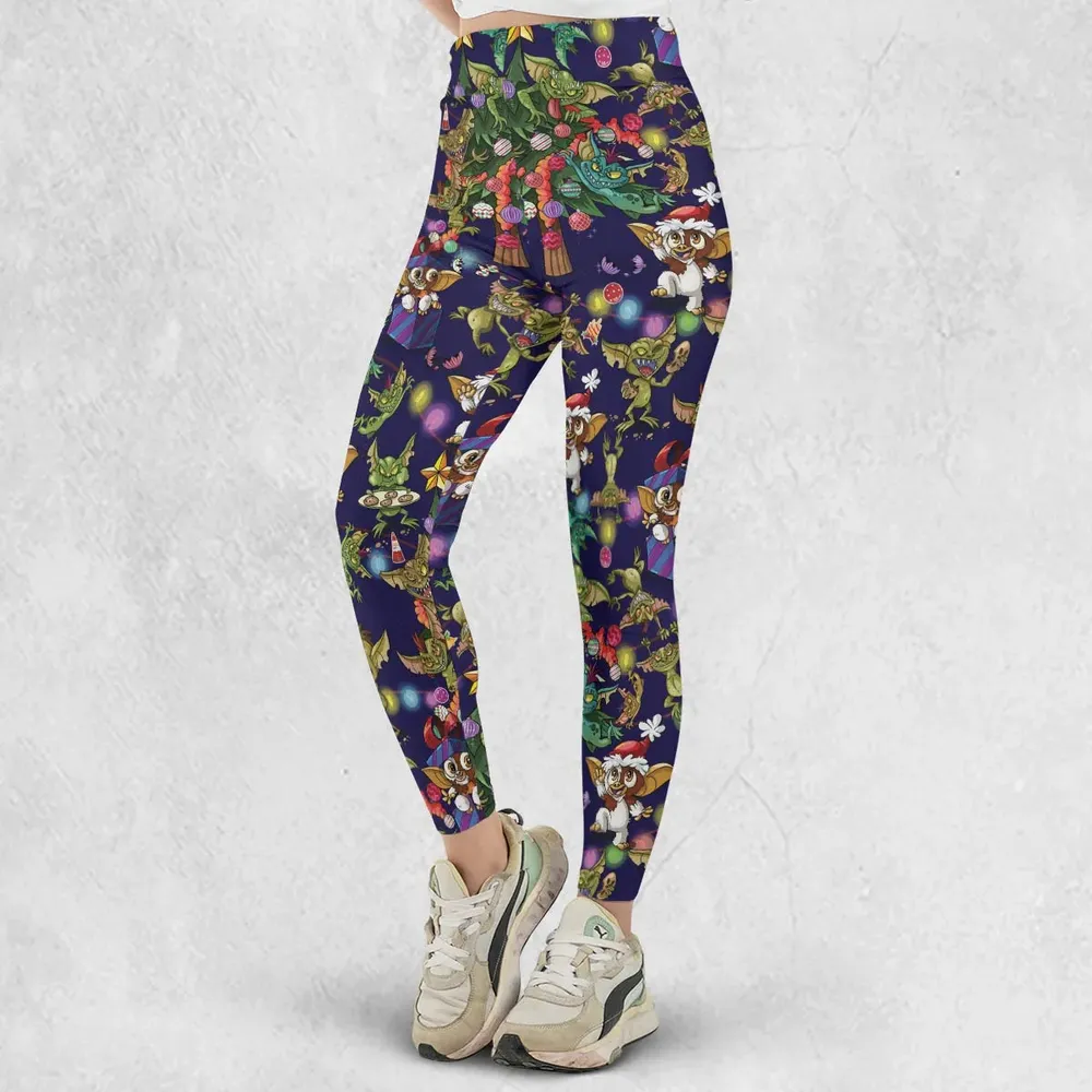 Christmas Movie Little Monsters Greamlins Legging - 2