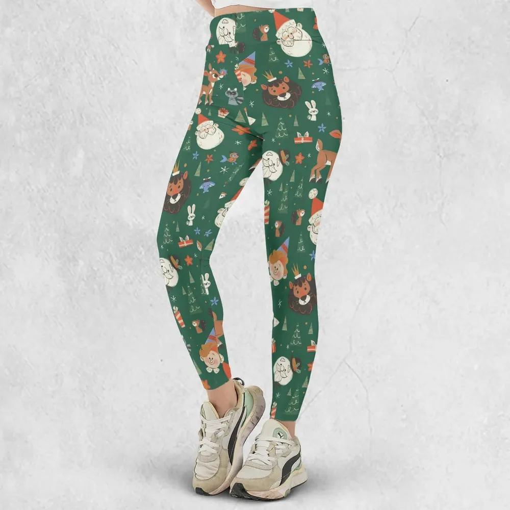 Rudolph The Red Nosed Reindeer Characters Legging - 2