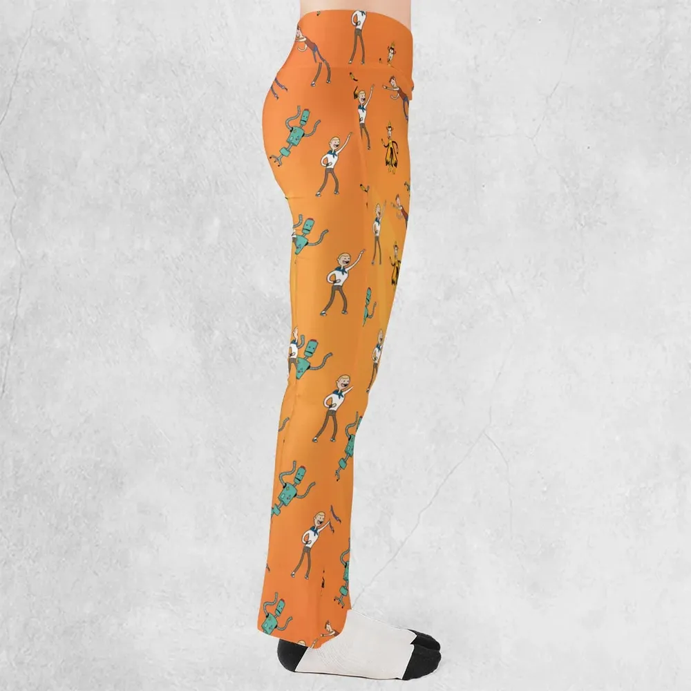 Monarch Madness The Venture Bros Adventure Time Mashup Flare Leggings - 2