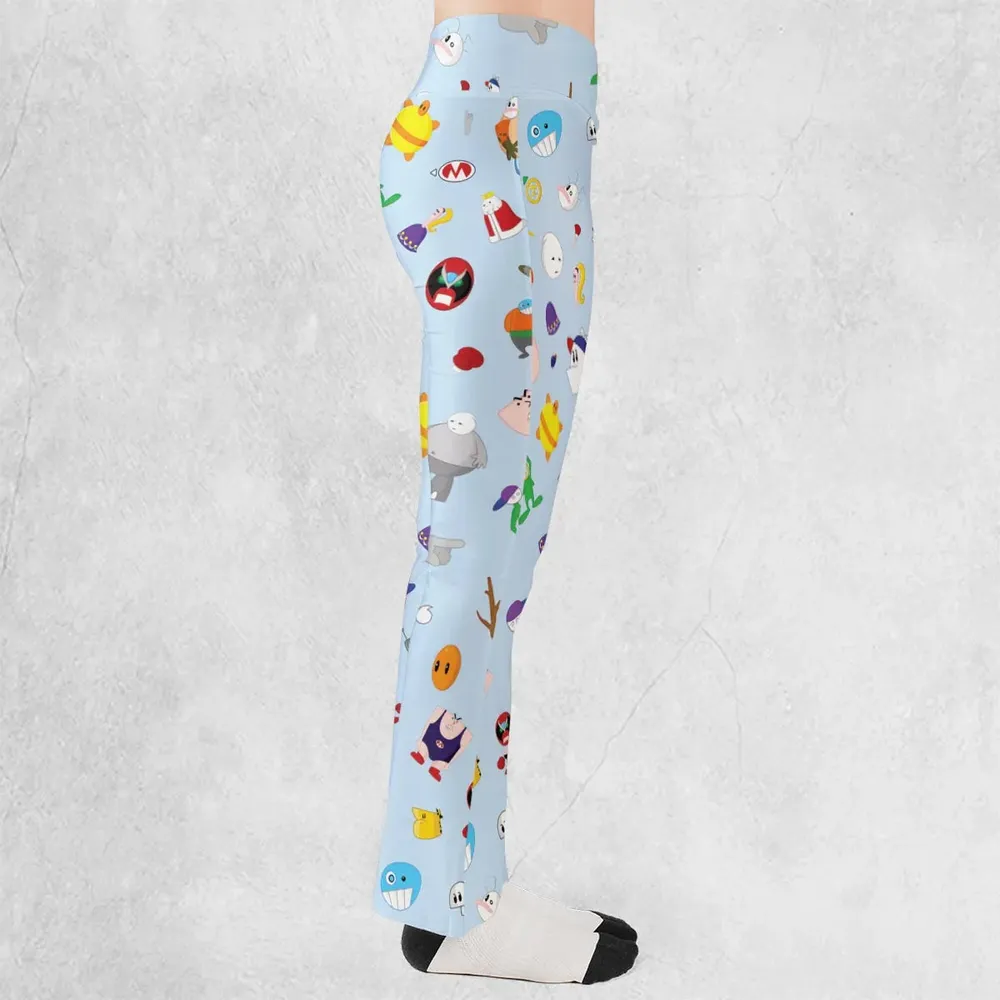 Homestar Runner Main Cast Flare Leggings - 2