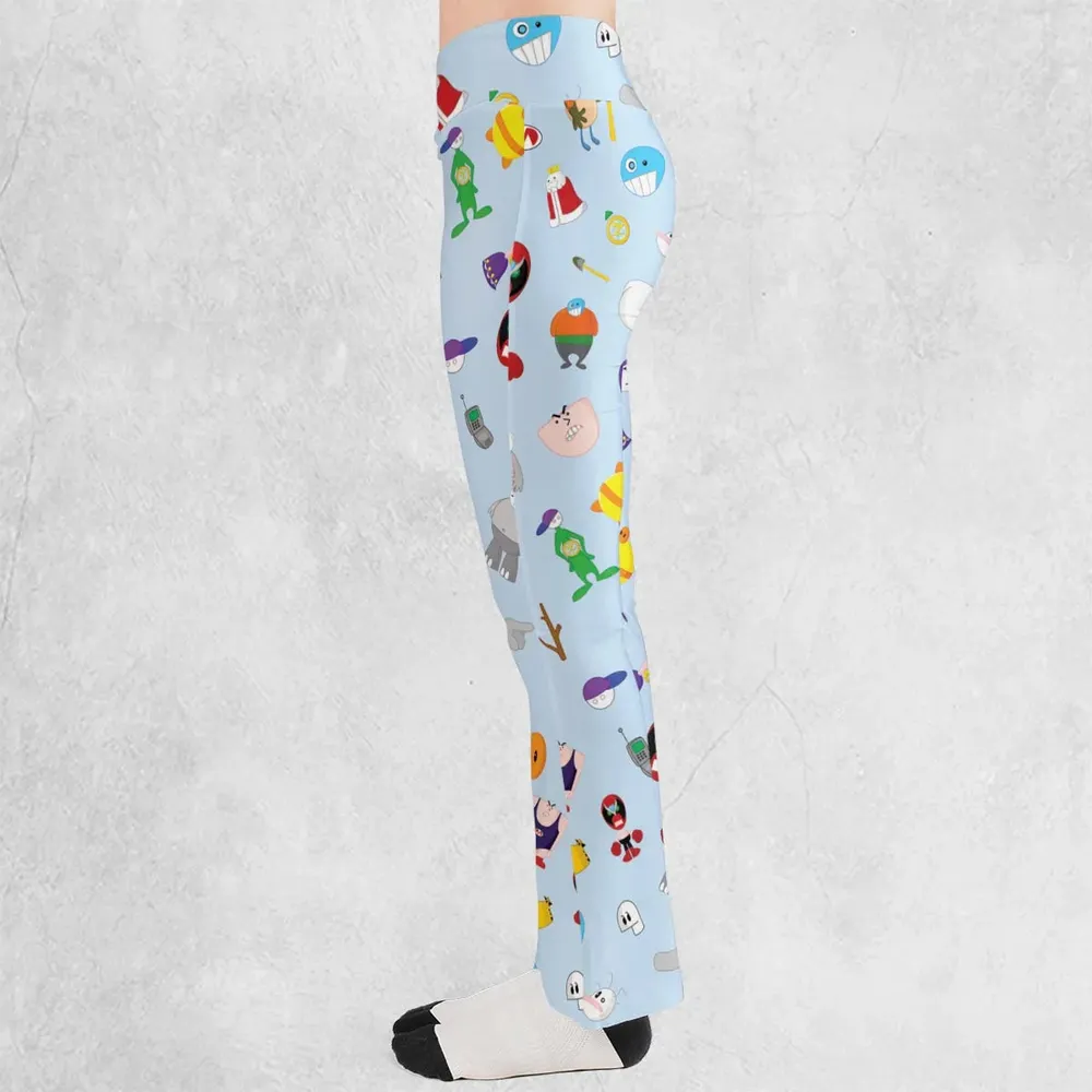 Homestar Runner Main Cast Flare Leggings - 3