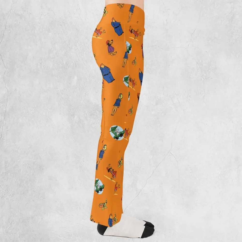 Kung-Fu Friends Hong Kong Phooey Flare Leggings - 2