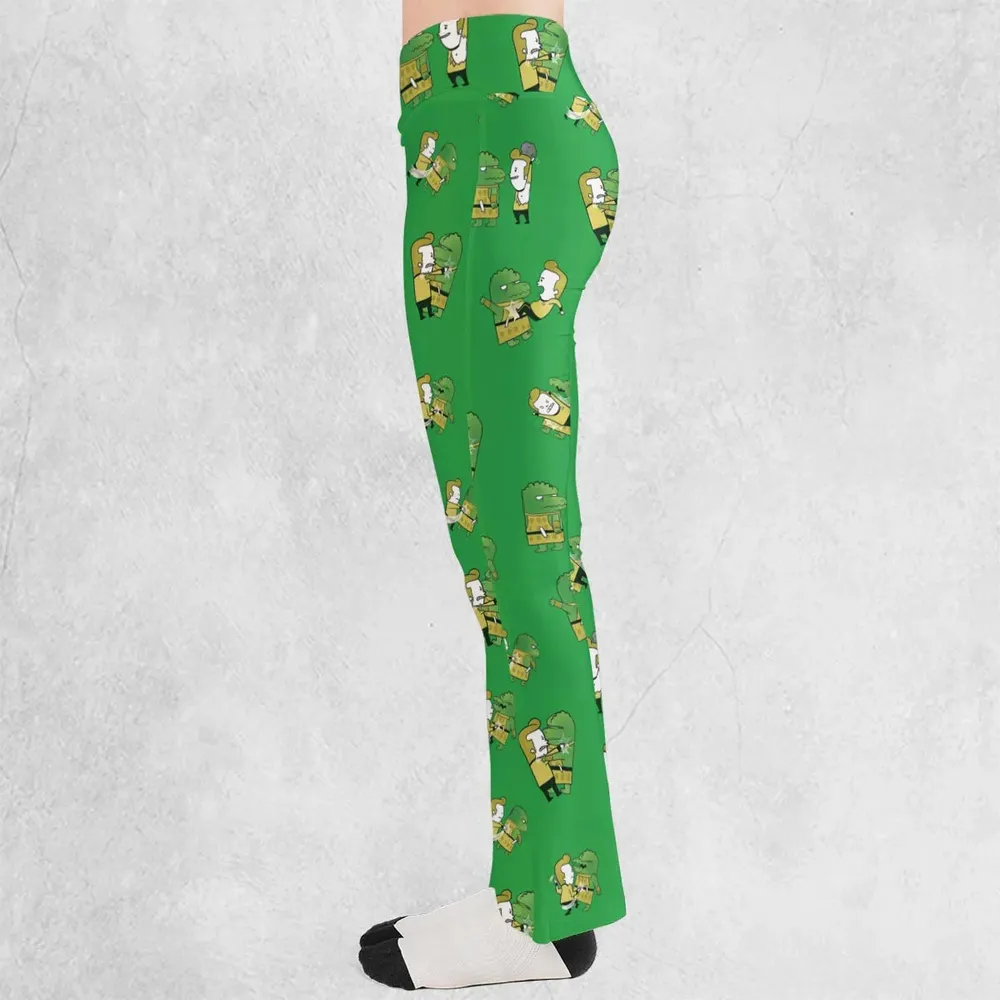 Kirk-Fu With Gorn Star Trek Flare Leggings - 3