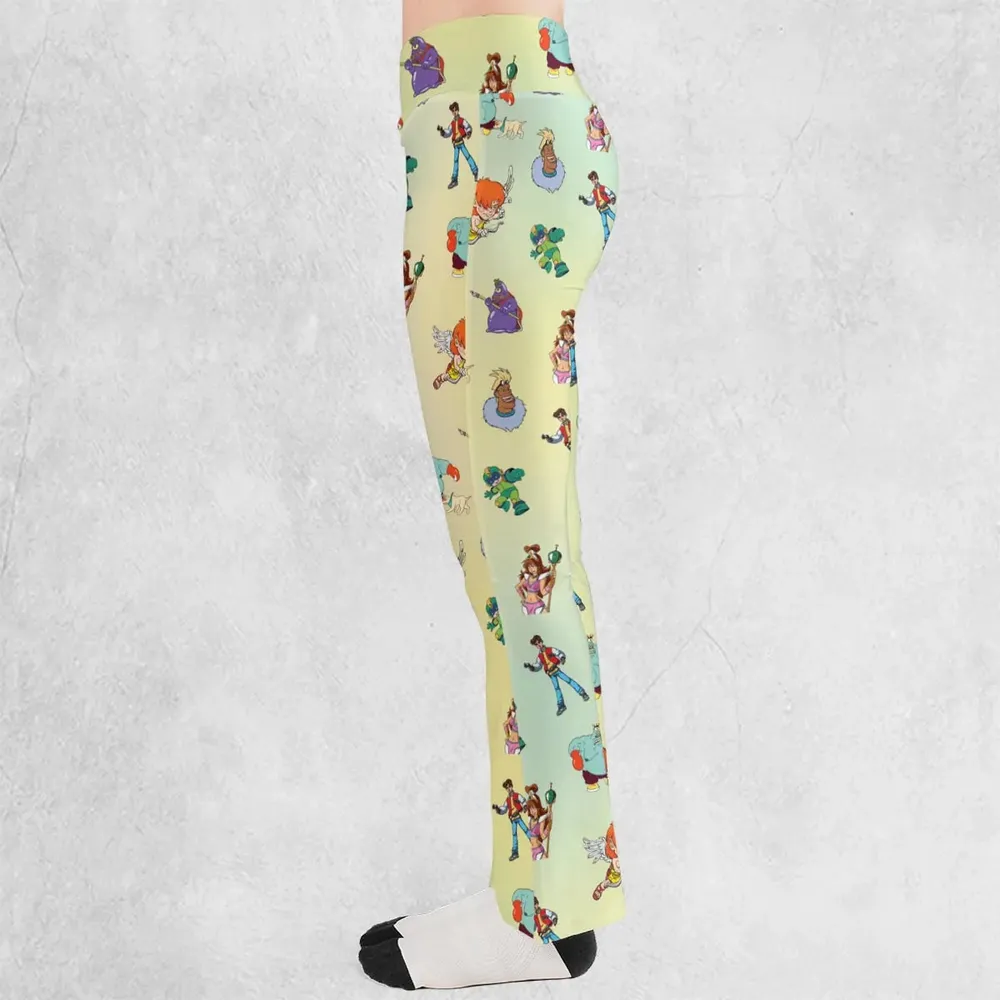 80s Captain N: The Game Master Characters Flare Leggings - 3