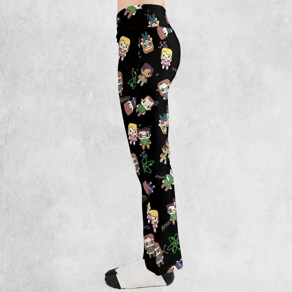 Geeky Bazinga The Big Bang Theory Flare Leggings - 3