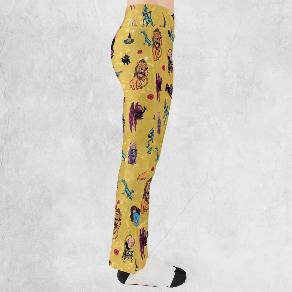 Friends in Emerald City Wizard of Oz Flare Leggings - 2