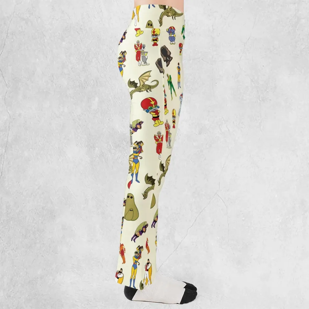 Herculoids and The Rest Of Hanna Barbera Space Stars Flare Leggings - 2
