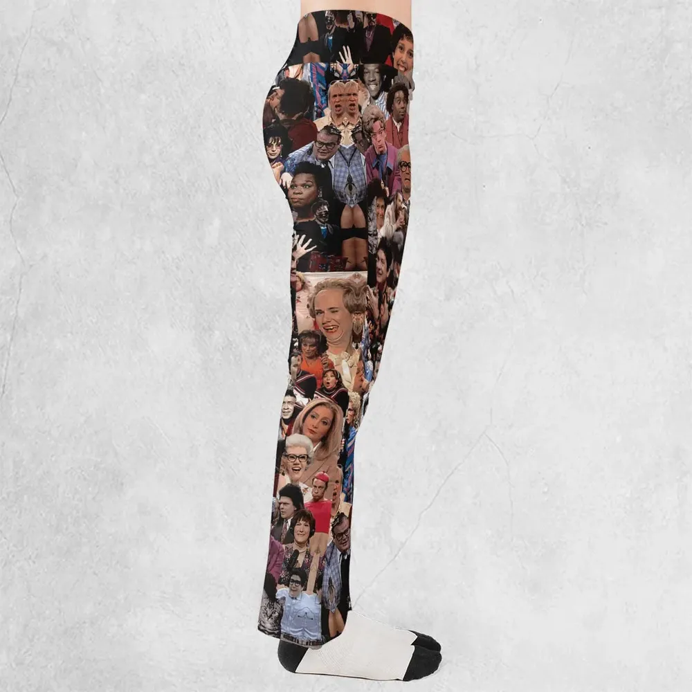 90s Saturday Crew SNL Flare Leggings - 2