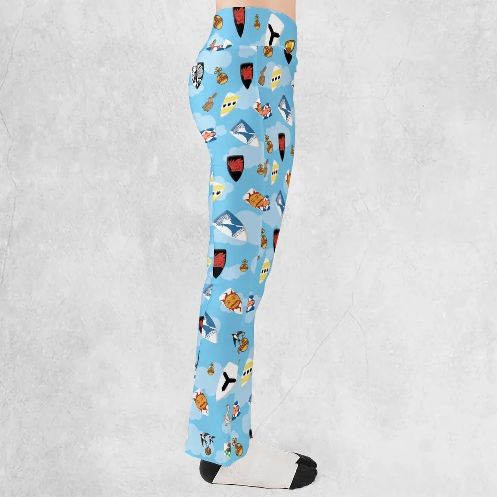 Coat Of Arms Monty Python and the Holy Grail Flare Leggings - 2