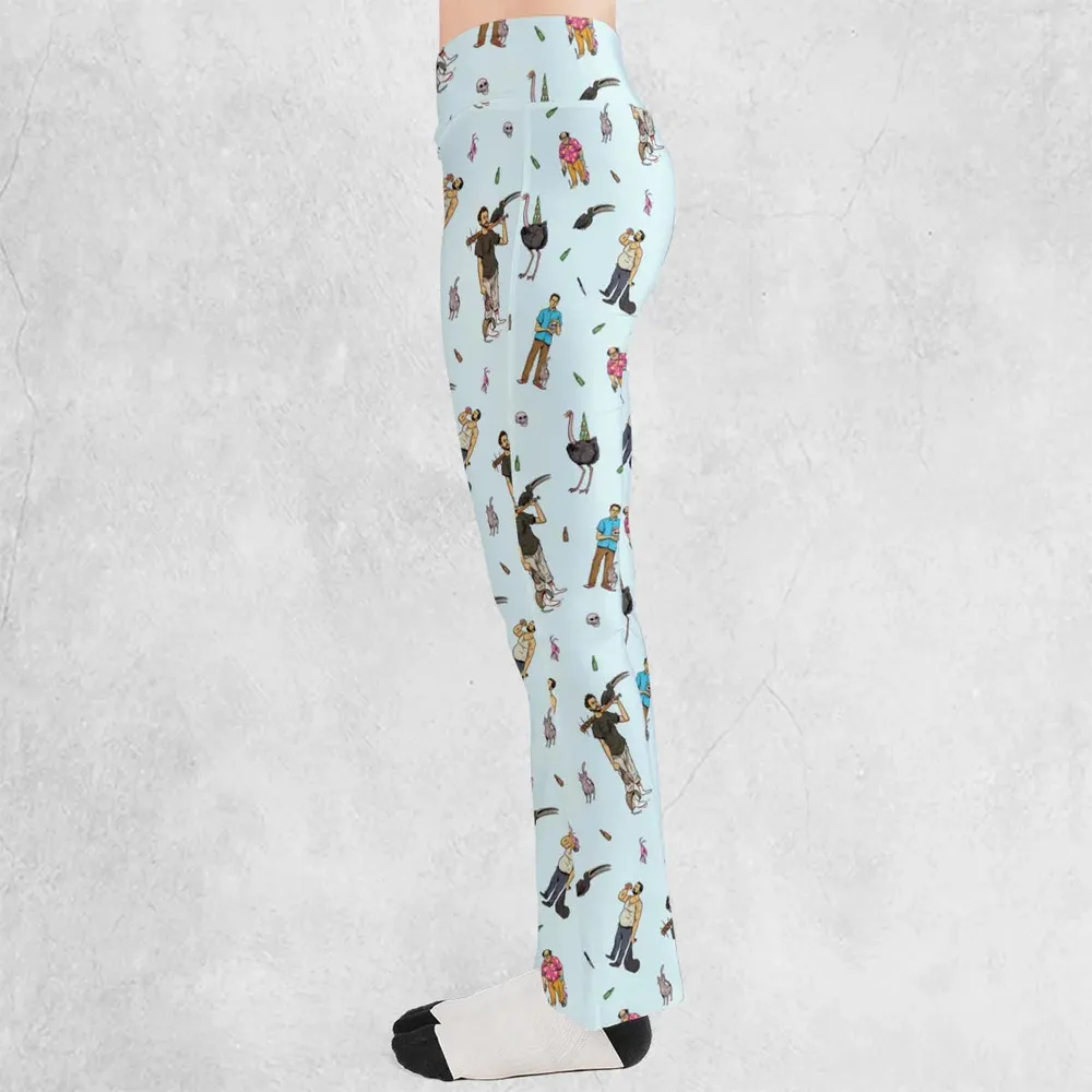 Count Duckula Characters Flare Leggings - 3